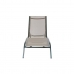 Pludmales guļamkrēsls DKD Home Decor S kotačima Siva PVC Aluminij (187,5 x 64 x 97 cm)