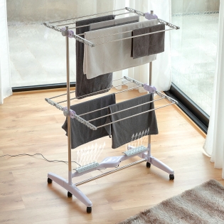 Folding Electric Drying Rack with Air Flow Breazy InnovaGoods (12