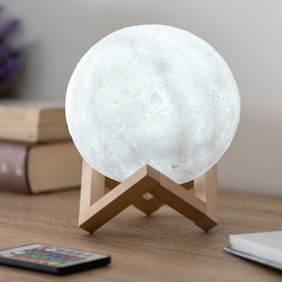 Dropship 3D Druck Wiederaufladbare Mond Lampe LED Nacht Licht