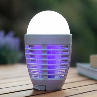 2-in-1 Oplaadbare Anti-muggenlamp met LED Kl Bulb InnovaGoods | Koop groothandelsprijs