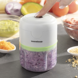 Euro Cuisine Cordless / Rechargeable Chopper With Scale And Two