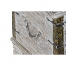 Kiste DKD Home Decor Metall Treverk av mangotre (80 x 40 x 45 cm)