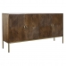 Sivupöytä DKD Home Decor Kullattu Tummanruskea Metalli Mangopuu 170 x 40 x 90 cm