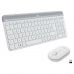 Mouse & Keyboard Logitech  MK470 White French AZERTY