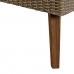 Zestaw Stół i 3 Krzesła DKD Home Decor MB-166666 137 x 66 x 70,5 cm Szkło Drewno rattan syntetyczny Stal (4 pcs)