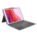 Bluetooth-Tastatur für Tablet Logitech iPad 2019 Grau Graphit Qwerty Spanisch