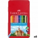 Χρωματιστά μολύβια Faber-Castell Πολύχρωμο 6 Τεμάχια