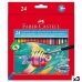 Akvareliniai spalvoti pieštukai Faber-Castell Spalvotas 3 Dalys