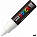 huopakärkiset kynät POSCA PC-7M Valkoinen (6 osaa)