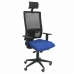 Καρέκλα γραφείου με κεφαλάρι Horna bali P&C BALI229 Μπλε