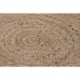 Carpet DKD Home Decor 200 x 200 x 1 cm Scandi Natural Polyester Cotton Green Light brown Jute