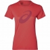 Kortærmet T-shirt til Kvinder Asics SS Graphic Rød