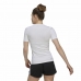 Naisten T-paita Adidas Techfit Training Valkoinen