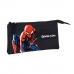 Trojitý peračník Spiderman Hero Čierna 22 x 12 x 3 cm