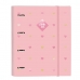 Ring binder Glow Lab Hearts Pink (27 x 32 x 3.5 cm)