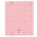 Gyűrűs iratgyűjtő Glow Lab Hearts Rózsaszín (27 x 32 x 3.5 cm)