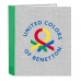 Krúžkové zakladače Benetton Pop Sivá A4 (27 x 33 x 6 cm)