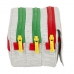 Tredubbel Carry-all Benetton Pop Grå (21,5 x 10 x 8 cm)
