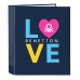Rõngaskiirköitja Benetton Love Meresinine A4 (27 x 33 x 6 cm)