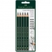Sada ceruziek Faber-Castell Šesťuholníkový 2B 4B 6B 8B (5 kusov)