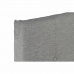 Tăblie de Pat DKD Home Decor Gri Poliester Lemn de cauciuc (160 x 7 x 65 cm)