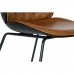 Cadeira de Sala de Jantar DKD Home Decor 54,5 x 53 x 86 cm Preto Camel