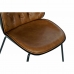 Обеденный стул DKD Home Decor 54,5 x 53 x 86 cm Чёрный Верблюжий