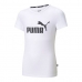 Děstké Tričko s krátkým rukávem Puma ESS Logo Tee Bílý