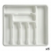 Evőeszköz szervező Fehér Műanyag (39 x 4,5 x 42,5 cm) (15 egység)