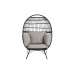 Градинско кресло DKD Home Decor Черен Сив Метал синтетичен ратан 99 x 71 x 147 cm