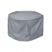 Capa Protetora DKD Home Decor Mesa Preto Alumínio Cinzento escuro (132 x 132 x 75 cm)