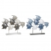 Dekorativ Figur DKD Home Decor 56 x 8,3 x 46 cm Blå Turkis Hvit Spiralar Middelhavet (2 enheter)