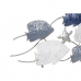 Koristehahmo DKD Home Decor 63 x 9 x 44 cm Harmaa Sininen Valkoinen Spiraalit (2 osaa)