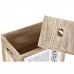 Laundry basket DKD Home Decor Natural Paolownia wood (40 x 30 x 55 cm) (5 Pieces)