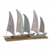 Dekorativ Figur DKD Home Decor Yacht Metall Treverk av mangotre Middelhavet (71 x 14 x 46 cm)