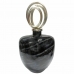 Váza DKD Home Decor 28 x 14 x 48 cm Kristály Ezüst színű Fekete Alumínium modern