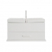 Κουτί-μπιζουτιέρα DKD Home Decor Κρυστάλλινο Λευκό Ελεφαντόδοντο Ξύλο MDF 30 x 17 x 24 cm