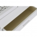 Dėžutė DKD Home Decor Stiklas Balta Dramblio kaulas Medžio MDF 30 x 17 x 24 cm