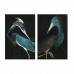 Slika DKD Home Decor Ptice Orientalsko 80 x 4 x 120 cm (2 kosov)