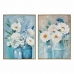 Canvas DKD Home Decor 60 x 3,5 x 80 cm Vase Shabby Chic (2 Units)