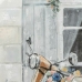 Canvas DKD Home Decor Straat Traditioneel 90 x 3,7 x 90 cm 90 x 3,5 x 90 cm (2 Stuks)