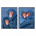 Pânză DKD Home Decor Modern Maimuțe 90 x 4 x 120 cm (2 Unități)