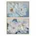 Malba DKD Home Decor 100 x 4 x 70 cm Cvijeće Romantický (2 kusů)