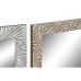 Sieninis veidrodis DKD Home Decor 70 x 2 x 97 cm Stiklas polistirenas Tropinis Augalo lapas (4 Dalys)