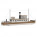Okrasna Figura DKD Home Decor Naraven Bela Mornar Barco (59 x 10 x 26 cm)