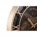 Ceas de Perete DKD Home Decor Avion Geam Auriu* Fier Maro închis (52 x 5 x 52 cm)