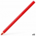 Creioane culori Faber-Castell Roșu (12 Unități)