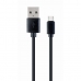 Kábel Micro USB Cablexpert CC-USB2-AMCM-1M Fekete