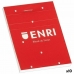 Bloco de Notas ENRI Vermelho A6 80 Folhas (10 Unidades)