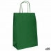Papirnata vreča Fama Temno zelena Z ročaji 31 x 11 x 42 cm (25 kosov)